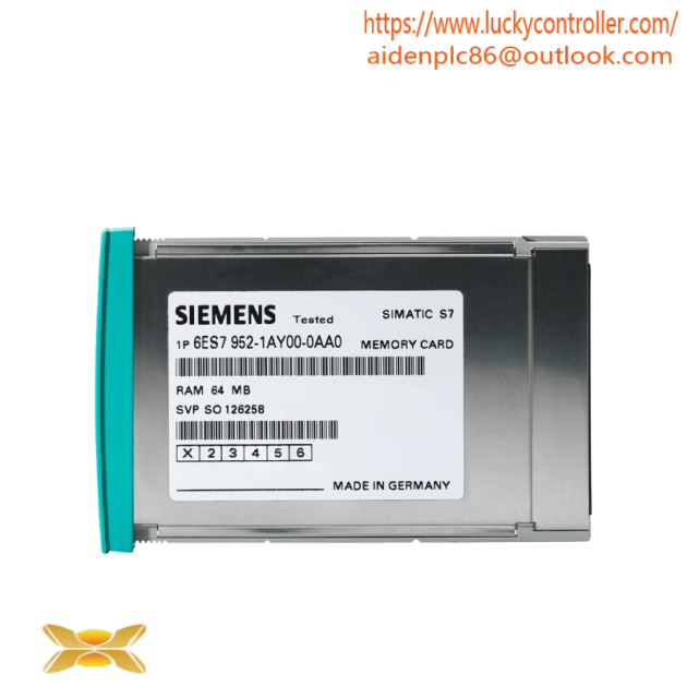 Siemens 6ES7952-0KH00-0AA0 RAM Memory Card for S7-400 Series, Long Version, 4 MB