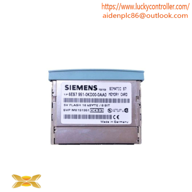 SIEMENS 6ES7951-0KD00-0AA0 S7 Memory Card - Industrial Control System Module