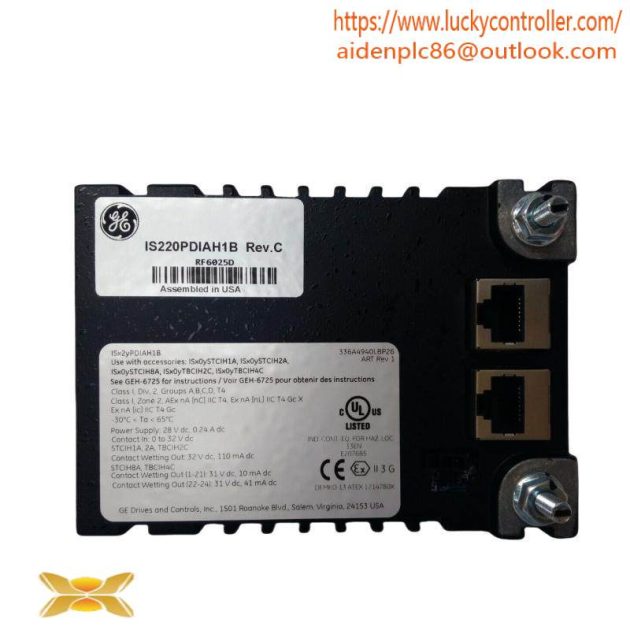 GE IS220PDIAH1B: High-Performance I/O Pack for Hazardous Locations