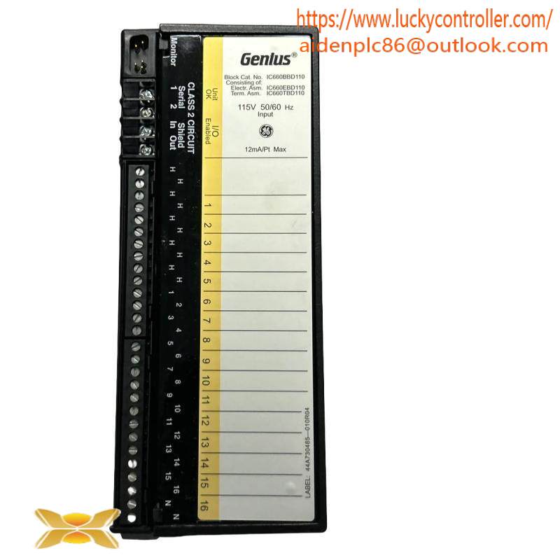 ic660bbd110_ge_discrete_input_block.jpg GE Industrial Control - IC660BBD110 Discrete Input Block, for Precise Machine Monitoring & Control