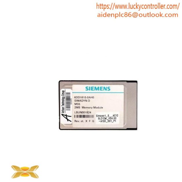 Siemens 6DD1610-0AH0 SIMADYN D Memory Submodule MS41, 16 Bit, 512KB EPROM, 2KB EEPROM