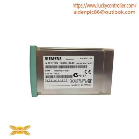 Siemens 6ES7952-1AK00-0AA0 RAM Memory Card for S7-400, Long Version, 8 MB