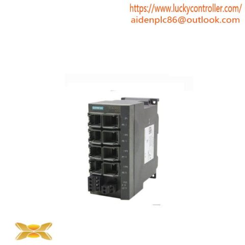 SIEMENS 6GK5208-0BA00-2AA3: Industrial-grade SCALANCE X208 Managed Ethernet Switch, 8 Ports