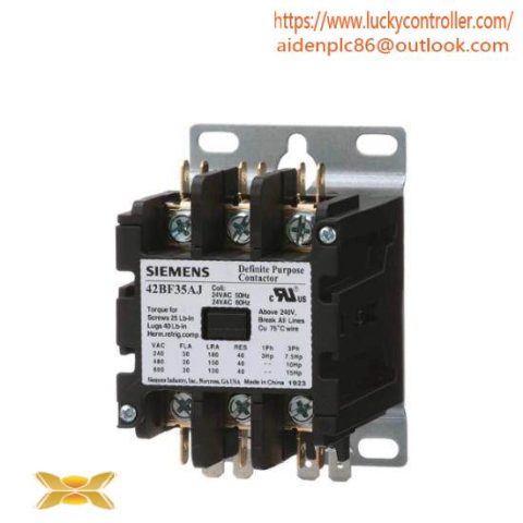 Siemens Furnas 42BF35AF Definite Purpose Contactor, 24V DC, 30A, Electrical Control
