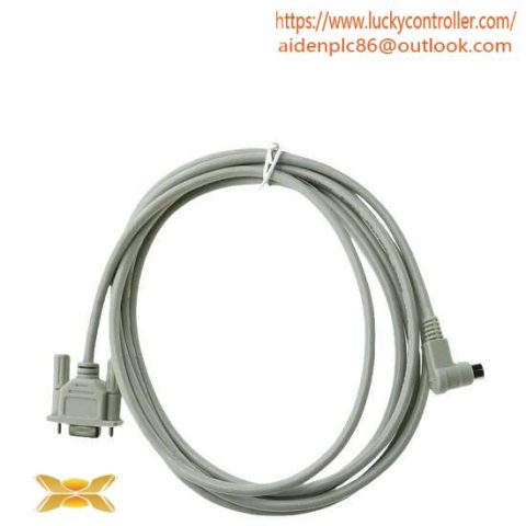 Allen-Bradley 1761-CBL-PM02 RS232 Cable, 8-Pin Mini DIN to 9-Pin D Shell Connector