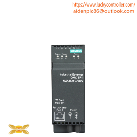 SIEMENS 6GK1-100-2AB00 Optical Media Converter - TP11, Precision Networking Solutions