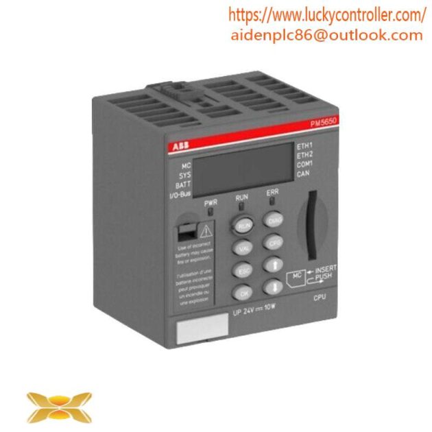 ABB PM5650-2ETH: Advanced Central Processing Unit for Industrial Control Solutions