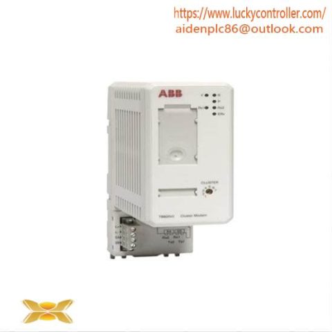 ABB TB820v2 Modulebus Cluster Modem - Redundant Optical Communication for Industrial Automation