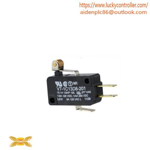 Honeywell V7-1C13D8-201 SPDT Roller Lever Microswitch 15 A, V7 Series