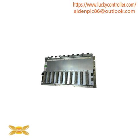 ABB RF615 3BHT100010R1: Base Backplane with 10 Slots for Modular Control Systems